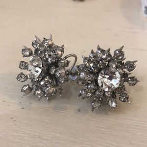 Coro singed vintage crystal earrings